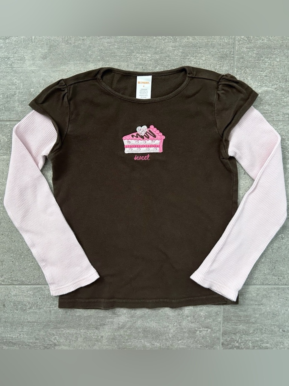 Gymboree Vintage 2008 Sweeter Than Chocolate Layered Tee Size 8